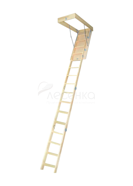 Деревянная чердачная лестница ЧЛ-22 600х1200 - фото 1